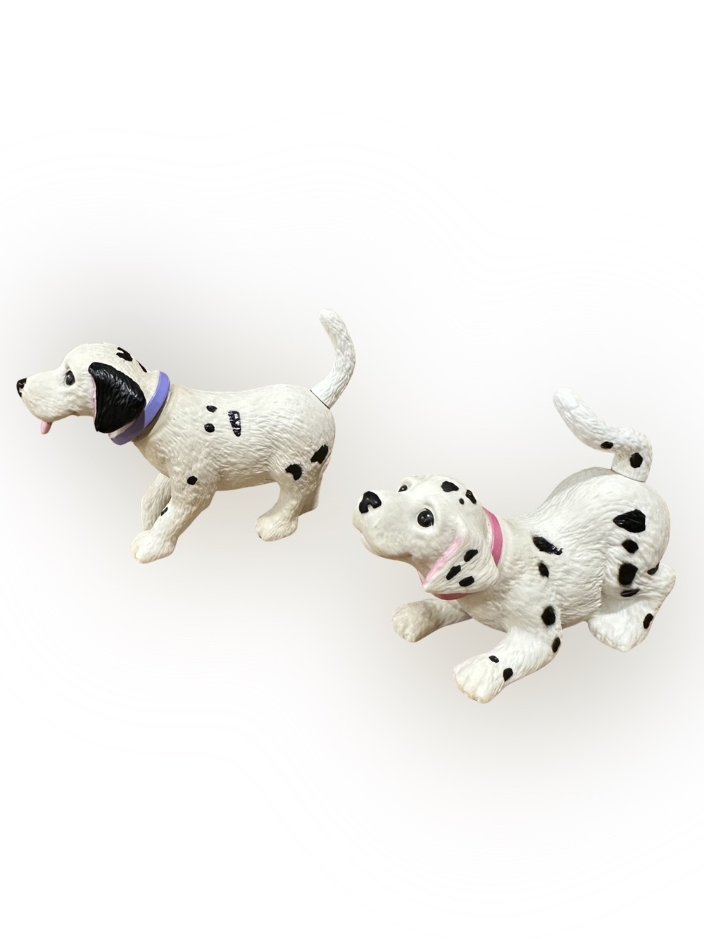 Vintage 2001 Lot of 2 Mattel Barbie Bobbin' Bow Wows Dalmation Dogs Bobble Head